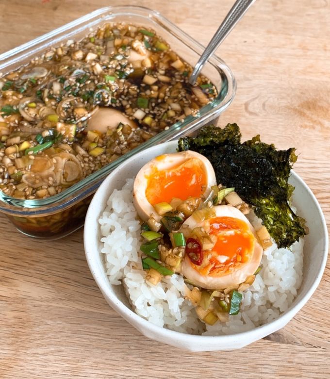 ご飯が進む＊薬味たっぷり麻薬卵-レシピのメイン写真