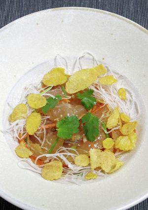 中華風白身魚の刺身-レシピのメイン写真
