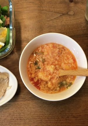 ★我が家の定番★ふわふわトマトスープ-レシピのメイン写真
