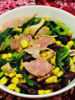 ほうれん草とベーコンのバター炒め-レシピのメイン写真