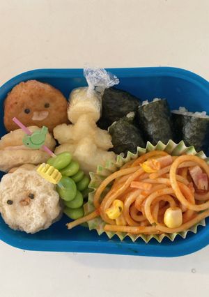 すみっコ きれいなホコリ とんかつ 弁当-レシピのメイン写真