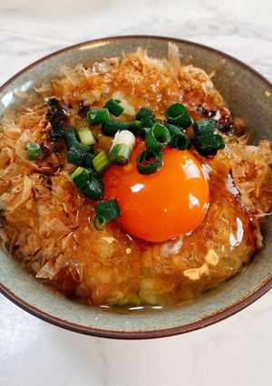 ねこねこTKG【鰹節+たまごかけごはん】-レシピのメイン写真