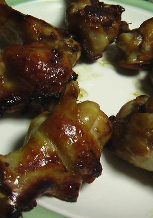 楽ちん♪手羽元のグリルdeしょうが焼き-レシピのメイン写真