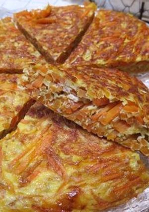 大量消費に☆ 人参の味噌マヨオムレツ-レシピのメイン写真