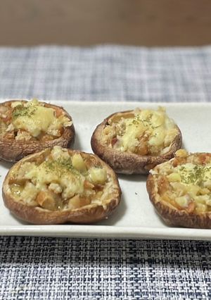 しいたけのガリバタ焼き おつまみに-レシピのメイン写真