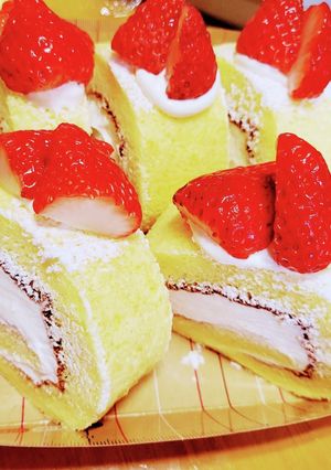 ふわふわロ-ルケ-キ-レシピのメイン写真