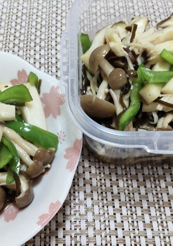 きのこと塩昆布の作り置きおかず-レシピのメイン写真
