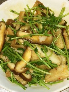 白身魚と豆苗のピリ辛オイスターソース炒め-レシピのメイン写真