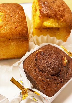 かぼちゃ、チョコ、プレーンのHMパウンド-レシピのメイン写真