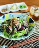 ヘルシー★鰹のたたきのそばサラダ