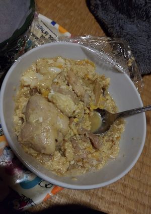 玉ねぎなしフライパンでつくるズボラ親子丼-レシピのメイン写真