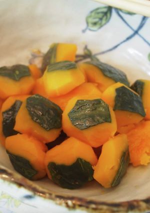 何てホクホク！かぼちゃの甘煮　土鍋が秘訣-レシピのメイン写真