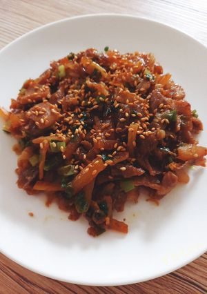 豚肉と大根の甘辛炒め-レシピのメイン写真