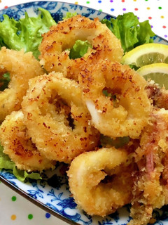 少しの油で〜ハネない♪イカリングフライ-レシピのメイン写真