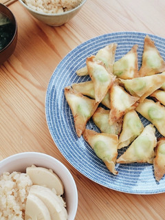 そら豆とクリームチーズの春巻き-レシピのメイン写真