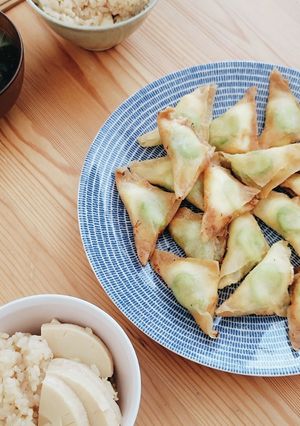そら豆とクリームチーズの春巻き-レシピのメイン写真