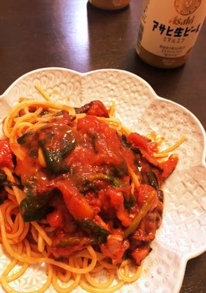 時短バージョン 門外不出のトマトパスタ-レシピのメイン写真