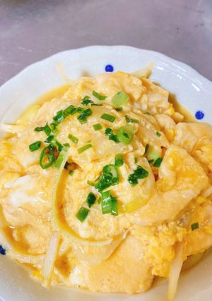 麺つゆで卵とじ(親子丼)-レシピのメイン写真