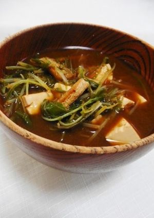 水菜と豆腐の味噌汁-レシピのメイン写真