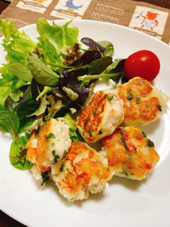 *エビ入りはんぺんのお焼き*-レシピのメイン写真
