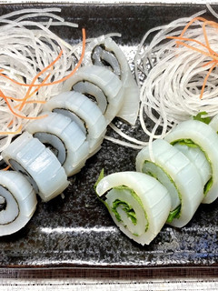 リベンジ!烏賊の海苔大葉巻き刺身-レシピのメイン写真