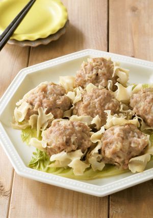 レンジで簡単♪糖質オフ焼売/はなびらたけ-レシピのメイン写真