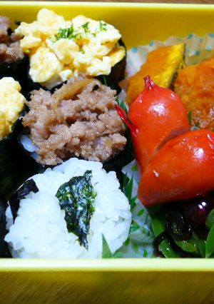 軍艦巻きのお弁当♪-レシピのメイン写真