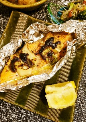 鮭の青のりマヨホイル焼き-レシピのメイン写真
