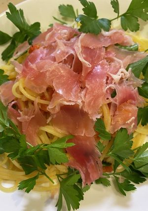 イタリアンパセリと生ハムのパスタ-レシピのメイン写真