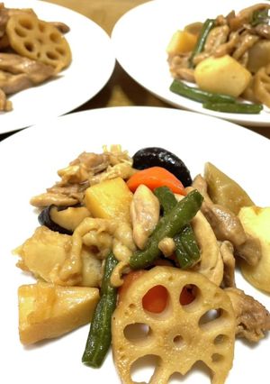 冷凍野菜を使った鶏肉と野菜の簡単煮つけ-レシピのメイン写真