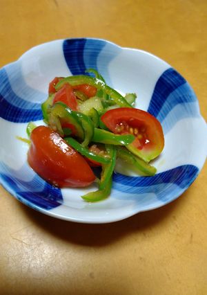 ピーマントマト炒め-レシピのメイン写真