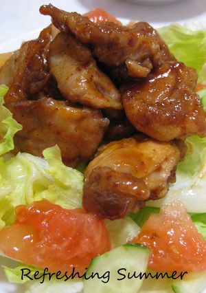 チキンソテーの甘辛マスタードソース-レシピのメイン写真