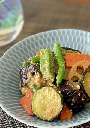 【簡単】たっぷり夏野菜のごまポン酢和え-レシピのメイン写真
