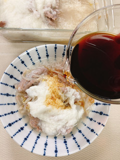 レンジで簡単★豚肉の長芋とろろ蒸し-レシピのメイン写真