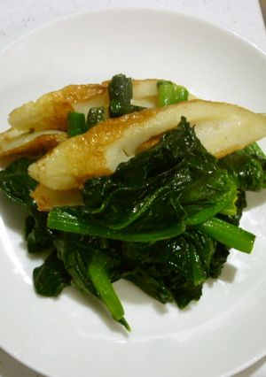 簡単ほうれん草の炒め物-レシピのメイン写真