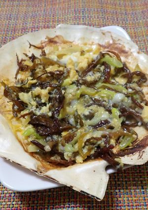 フノリの味噌貝焼き-レシピのメイン写真