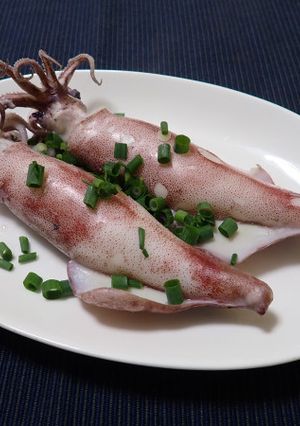ヤリイカの塩茹で-レシピのメイン写真
