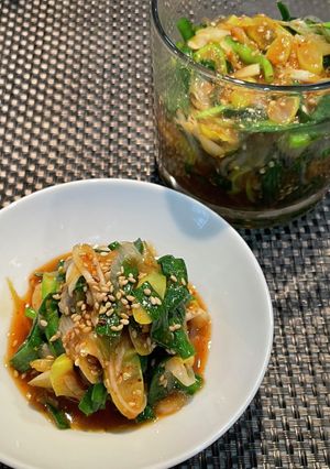 簡単！ご飯のお供　にらと白葱のピリ辛-レシピのメイン写真