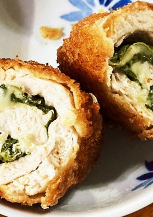 簡単!大葉とチーズの鶏胸フライ-レシピのメイン写真