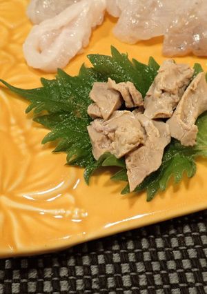 マコガレイ肝の湯引き-レシピのメイン写真