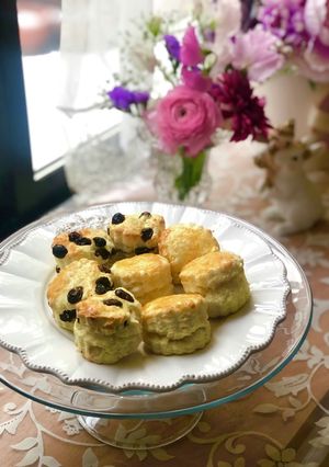 クランベリーとホワイトチョコのスコーン-レシピのメイン写真