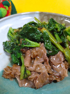 なばなと牛肉のオイスター炒め-レシピのメイン写真