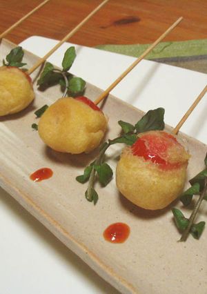 ミニトマトのクリーミーフリッター-レシピのメイン写真