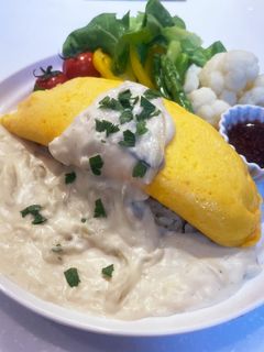ガーリックオムライス-レシピのメイン写真