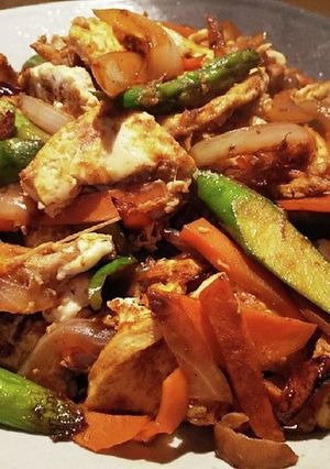◆春レシピ♡豆腐と新玉ねぎのチャンプル◆-レシピのメイン写真