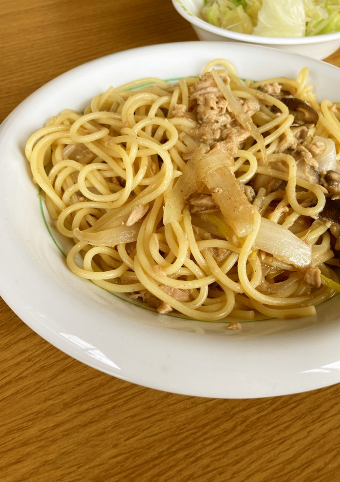 簡単♫♬　しいたけとツナの和風パスタ-レシピのメイン写真