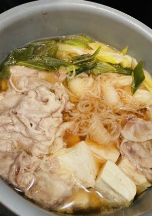 豚肉とダブルネギの鍋-レシピのメイン写真