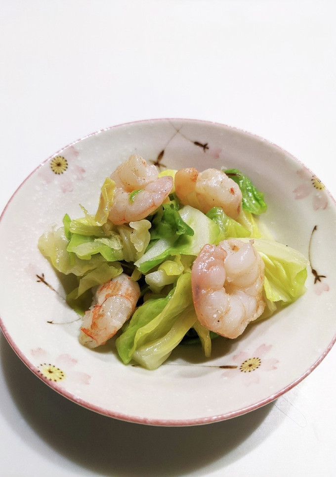 簡単!キャベツと海老の旨塩炒め-レシピのメイン写真