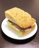 フォカッチャでパニーノ☆スモークチキン