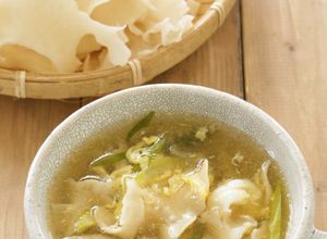 簡単♪中華かきたまスープ／はなびらたけ入-レシピのメイン写真